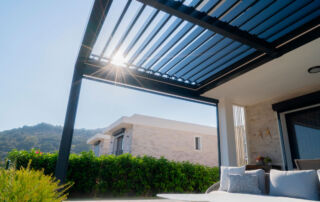 Lammellendach Terrasse